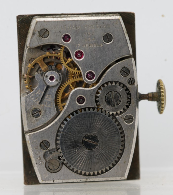 WALTHAM PREMIER cal. 750, 17j WRIST WATCH MOVEMENT FOR REPAIR (NA)