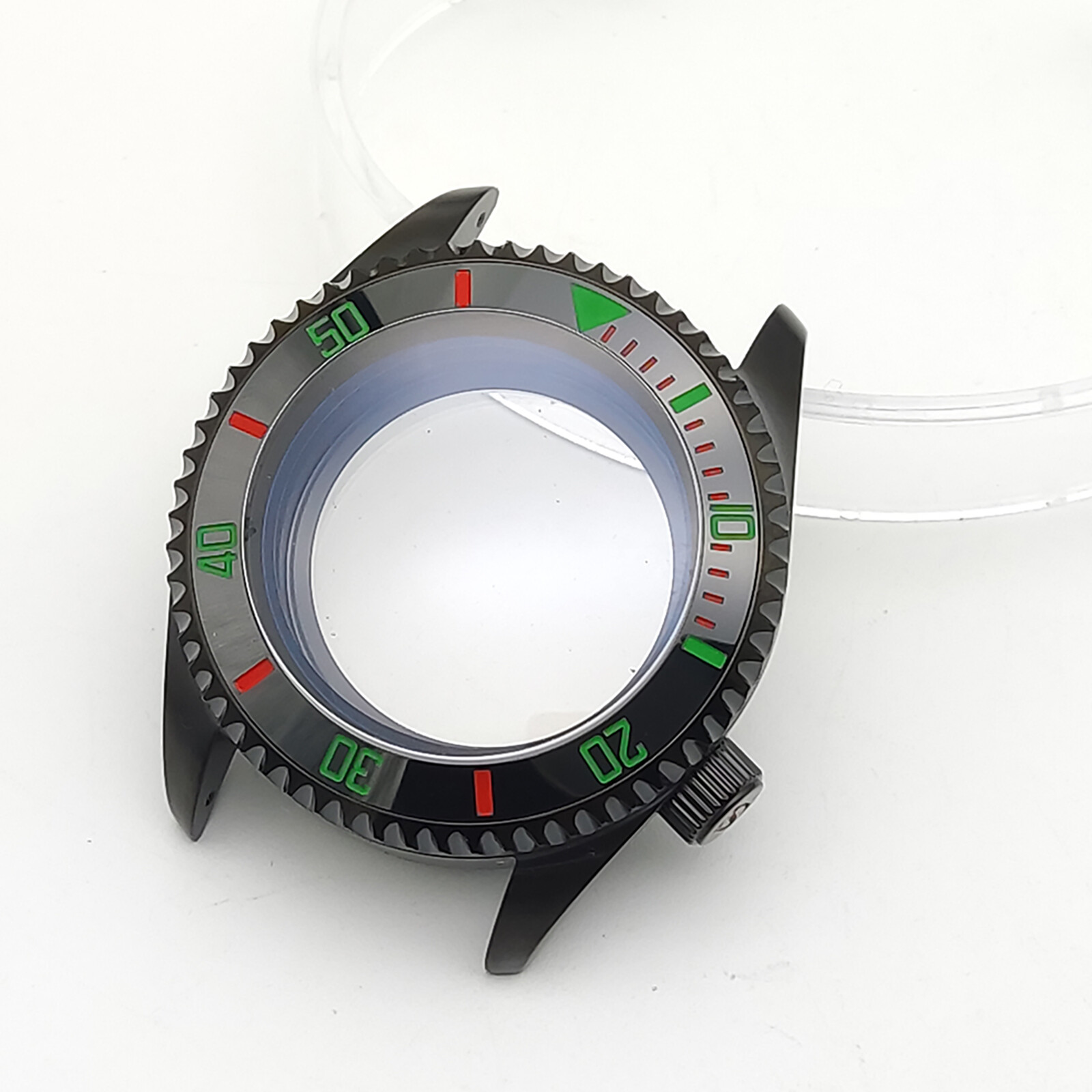 42MM Watch Case Modified SK007 Sapphire Glass Steel Case For NH35/NH36 Movement