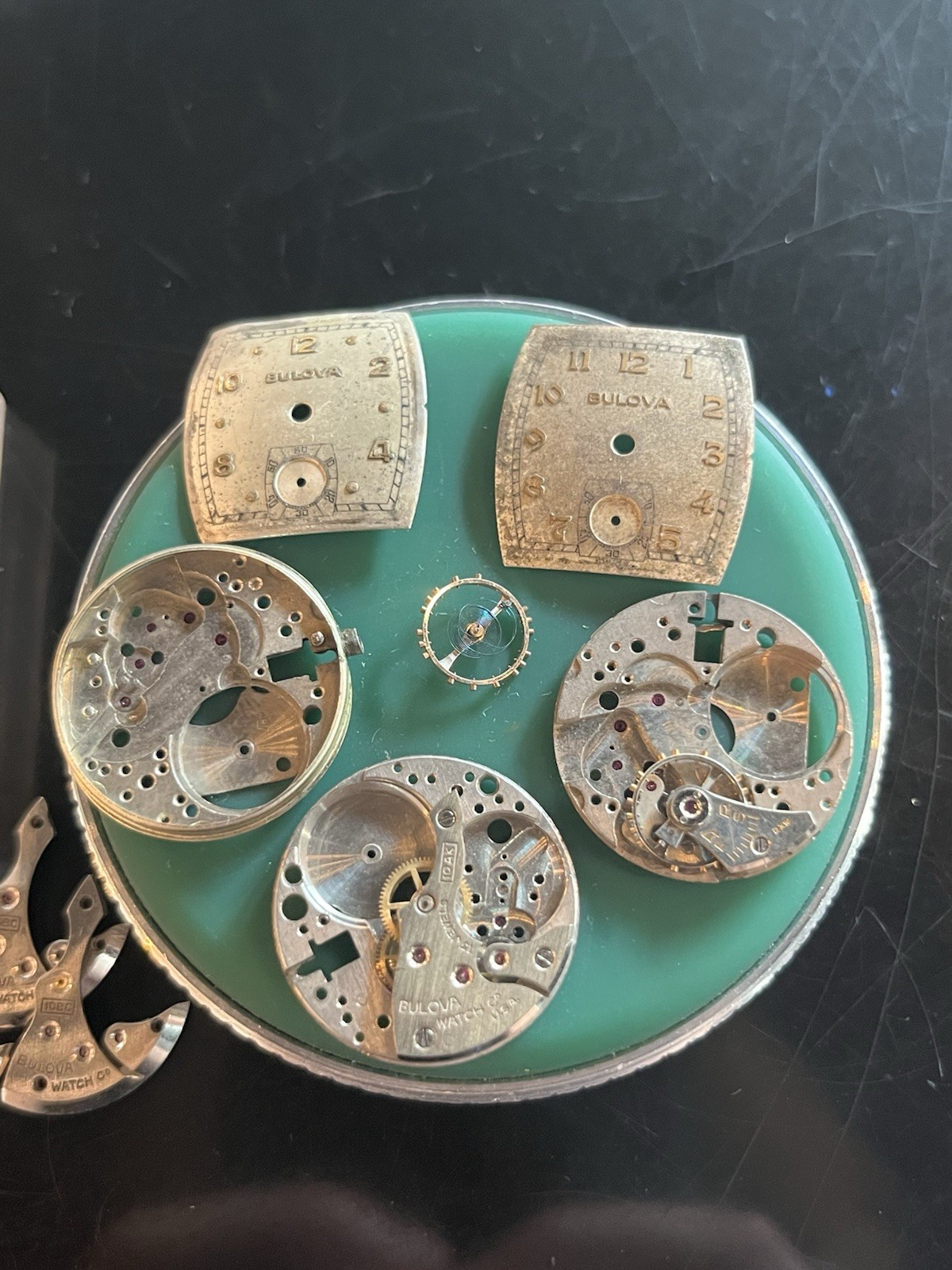 Lot Of Bulova 10AK And 10BC Watch Movement Parts