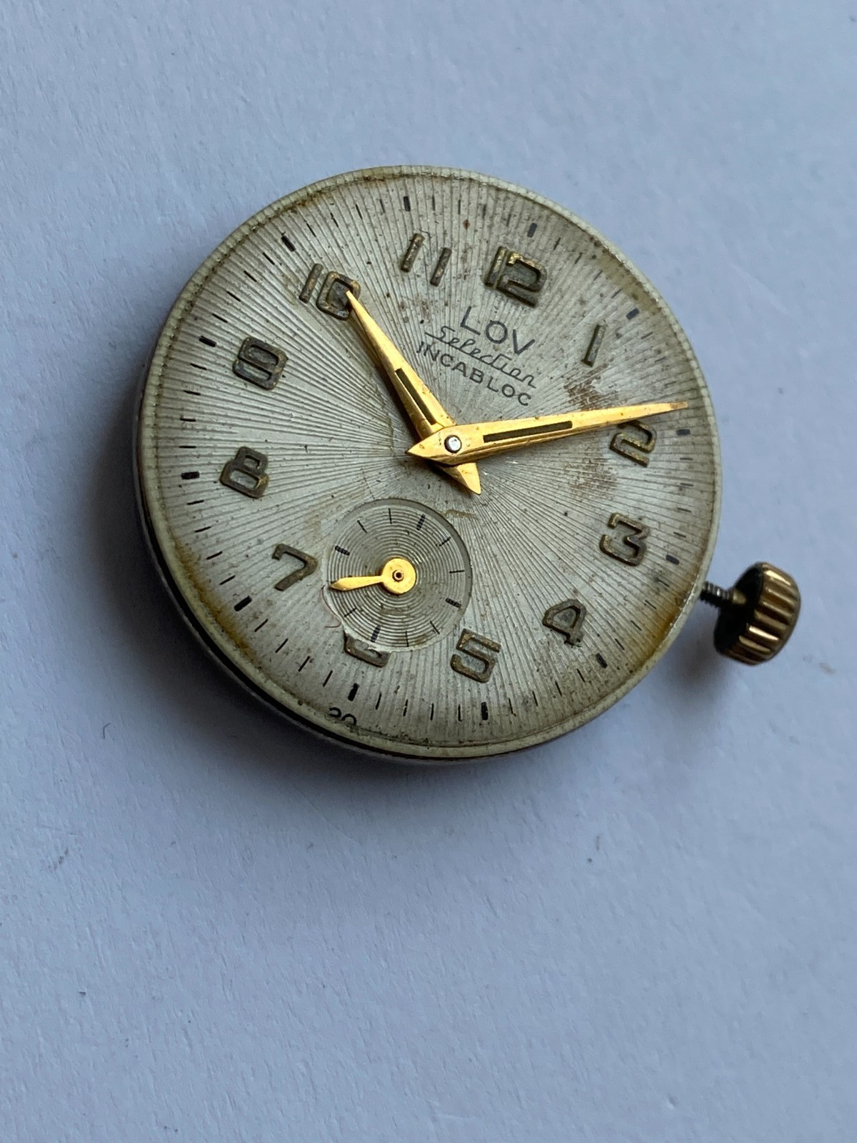 Vinatage MEN watch parts MOVMENT LOV SELECTION INCABLOCK CAL. AP 4