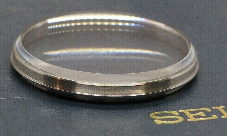 New Bezel W Glass Crystal Seiko Jumbo 6138-3002 6138-3005 6138-3003 365V06GNS