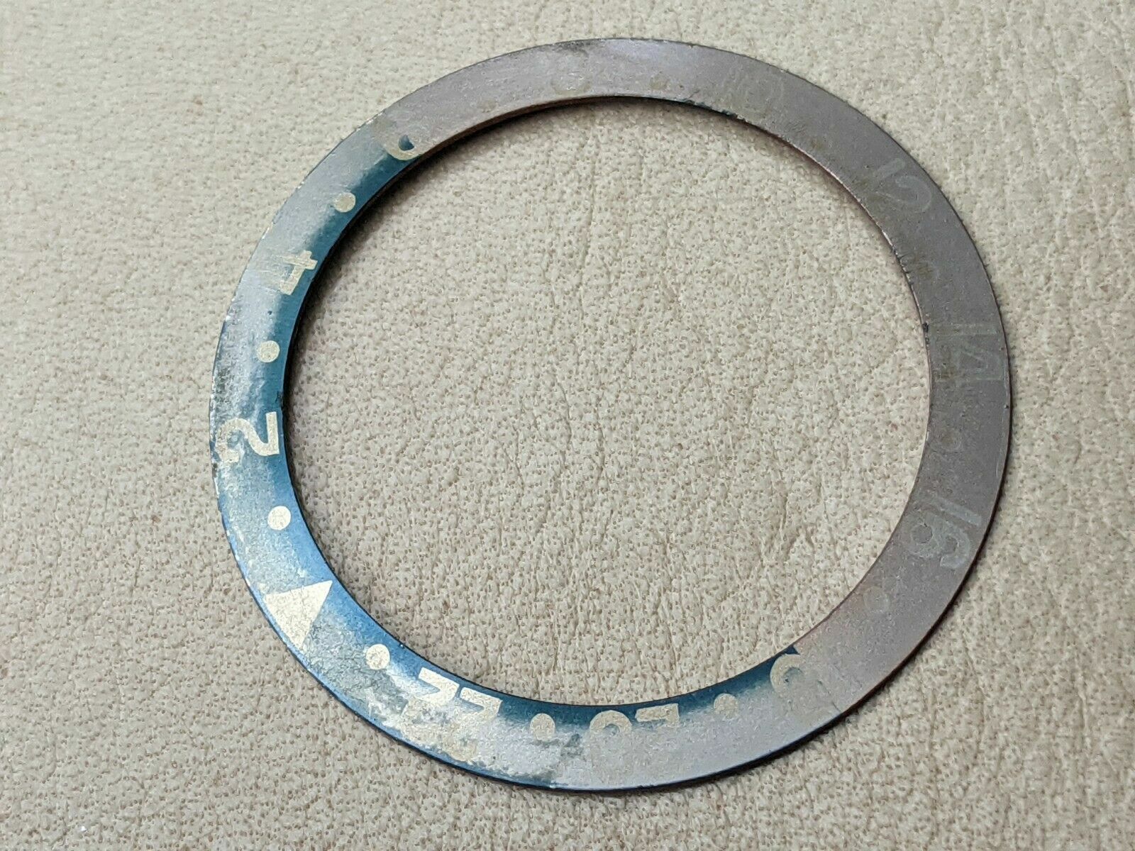 Vintage Rolex GMT 1675 Super Fat Font Faded Sky Blue/Ghost Salmon Bezel Insert