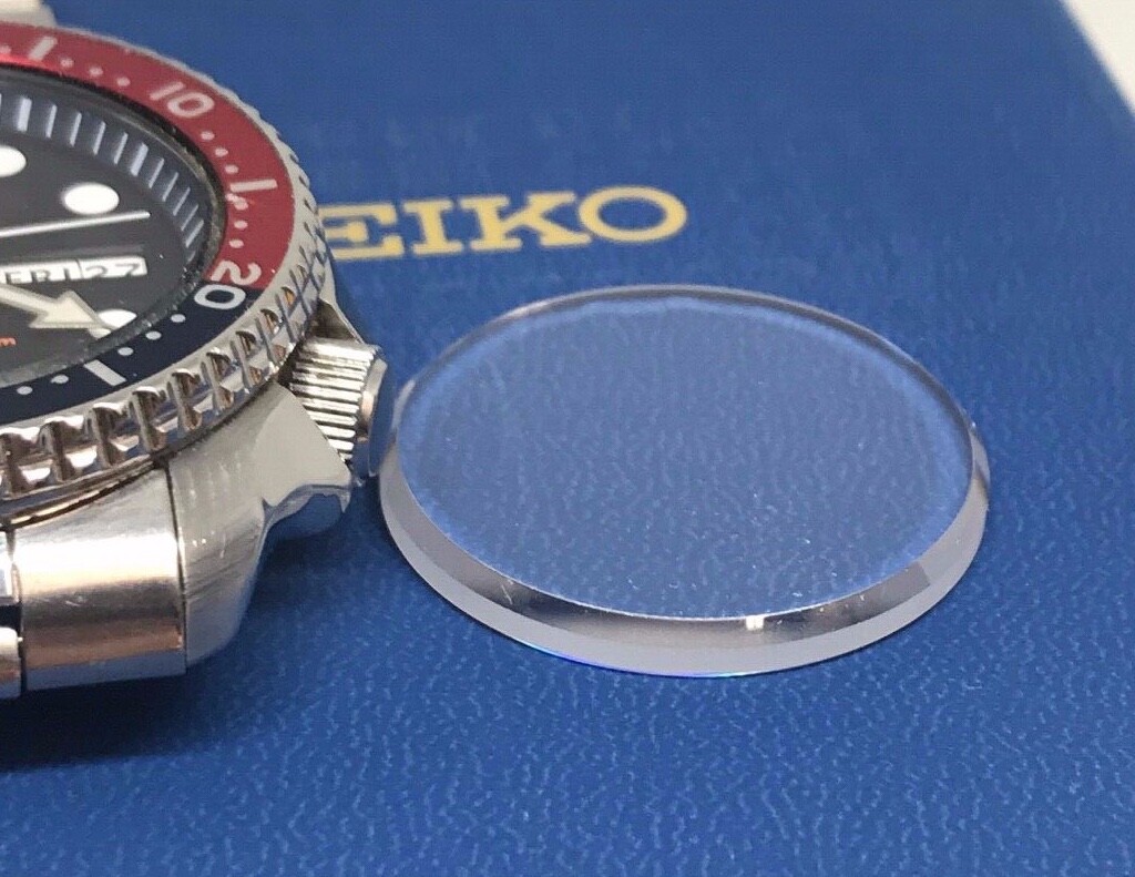 SAPPHIRE Crystal Glass For Seiko SKX009 SKX007 7S26 AR Blue Coating 315p15hn02