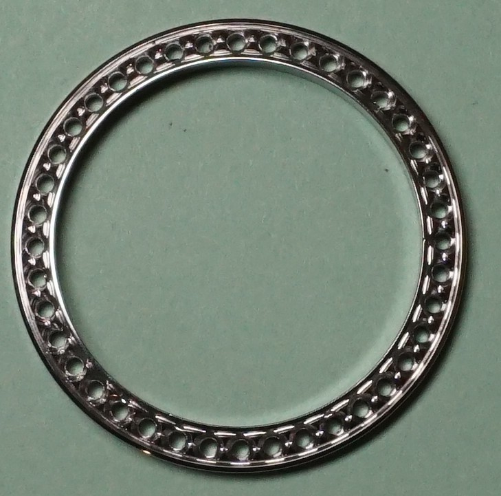 AFTERMARKET for Rolex DateJust day date Steel Bezel Ring /Frame SMALL 27mm D NOS