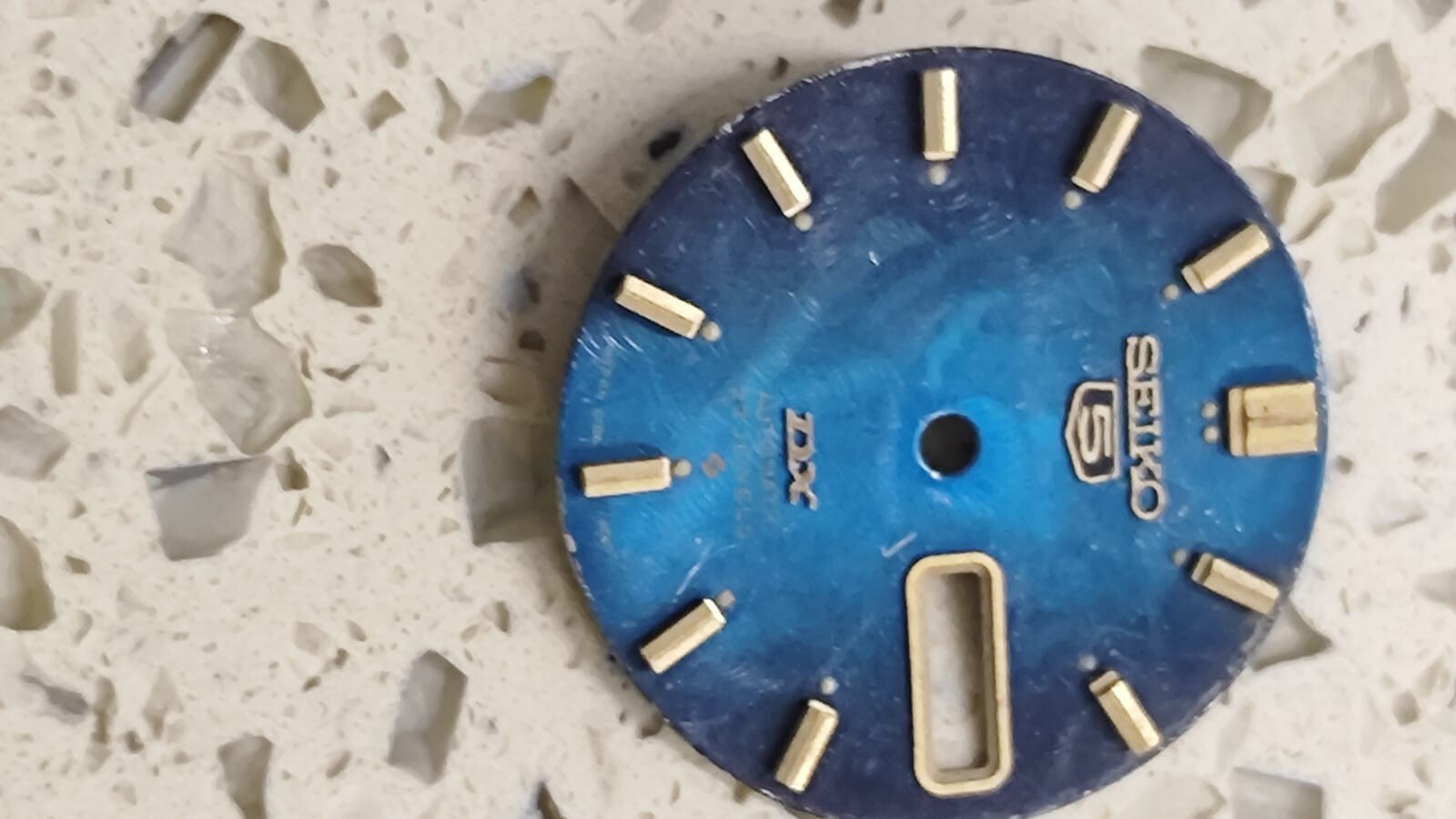 GENUINE BLUE DIAL FOR SEIKO 5 DX 6106-7020, 6106-7030, 6106-7050 USED