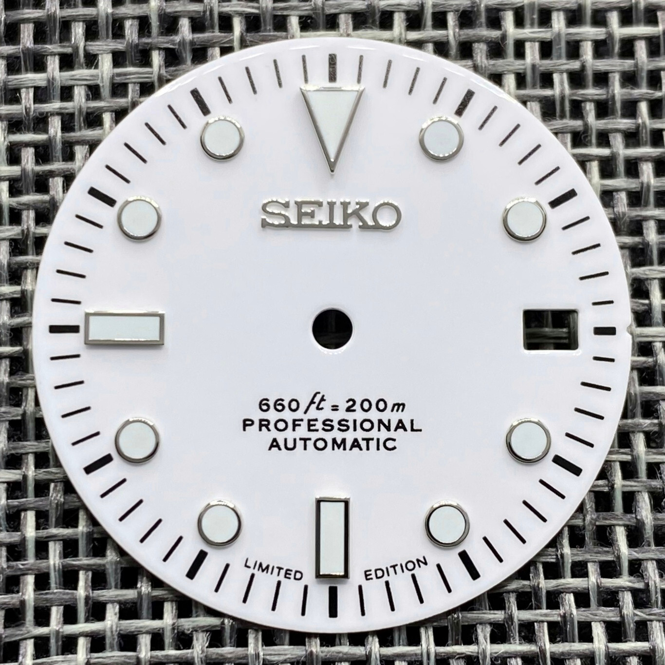 New SUB DIVERS CERAMIC WHITE DIAL FOR SEIKO NH35 NH36 4R35 4R36 7S26 SKX007