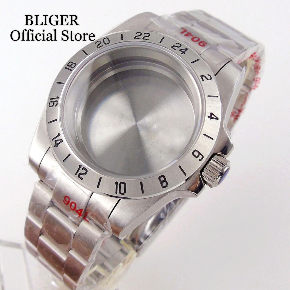 39mm Fit NH34A NH34 GMT Dial 200M Dive Watch Case Sapphire Glass Stainless Steel