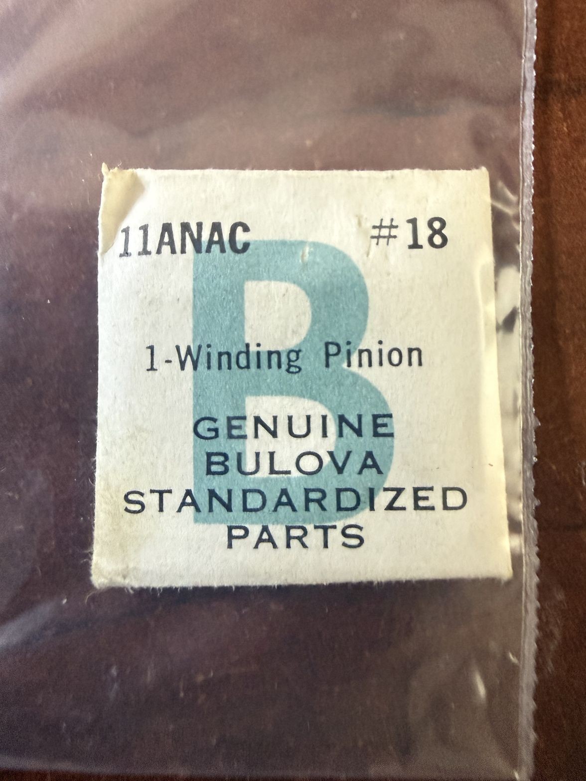 Bulova 11ANAC Winding Pinion #18 NOS Genuine Vintage Watch Part New Old Stock
