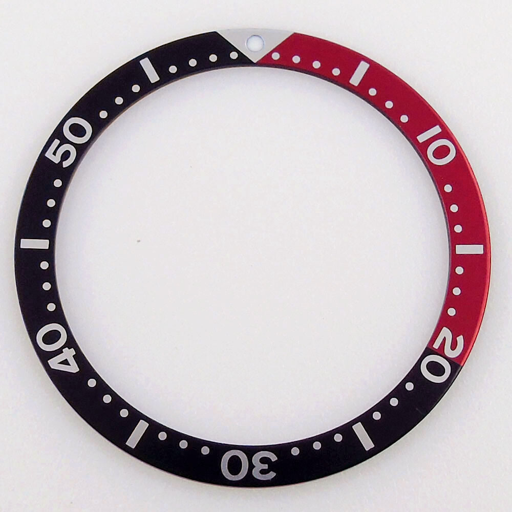 Aluminum Flat Watch Bezel Insert 39mm*32mm For 45mm Watch Case Bezel Ring Parts
