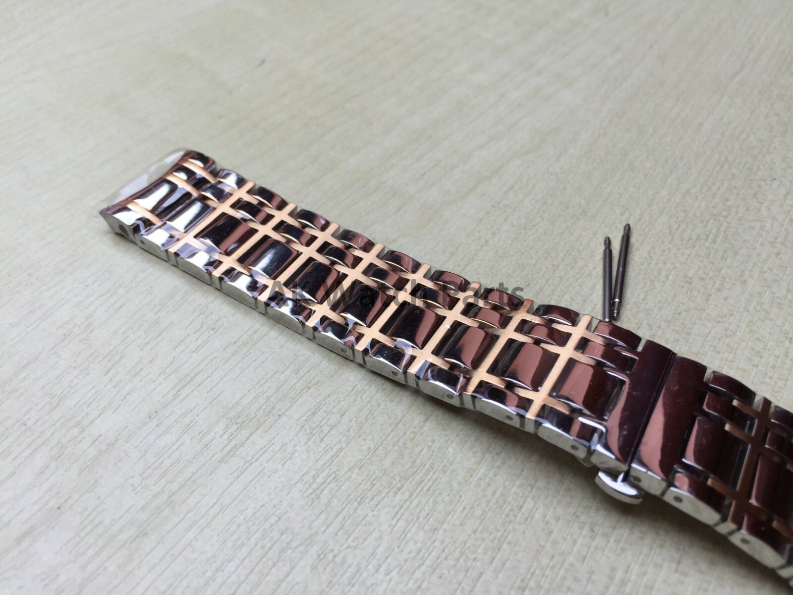 Spare Two-Tone Strap Fits Burberry BU1374/BU1358 Watch Bracelet/Band