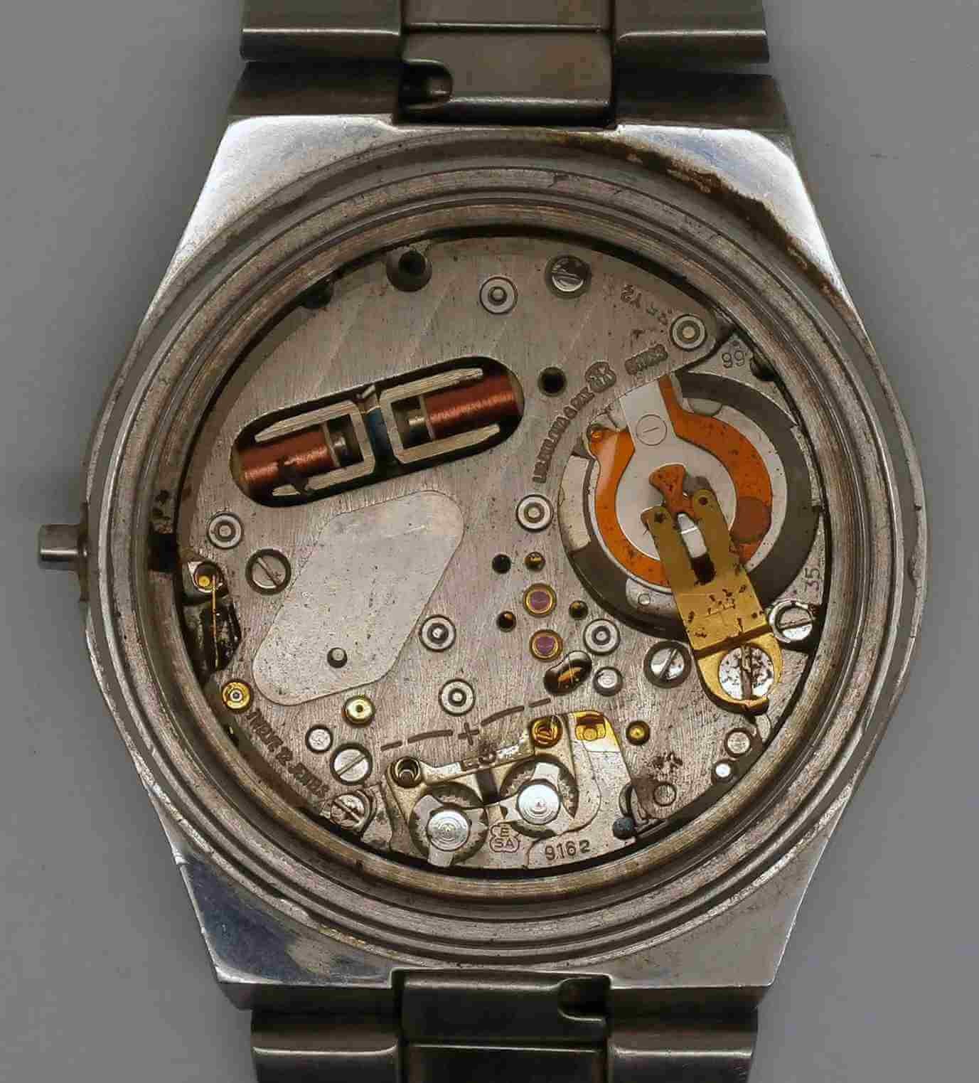 Vintage TITUS Tuning Fork Steel Wristwatch. Ref: 9308. Cal: 9162. For Repairs