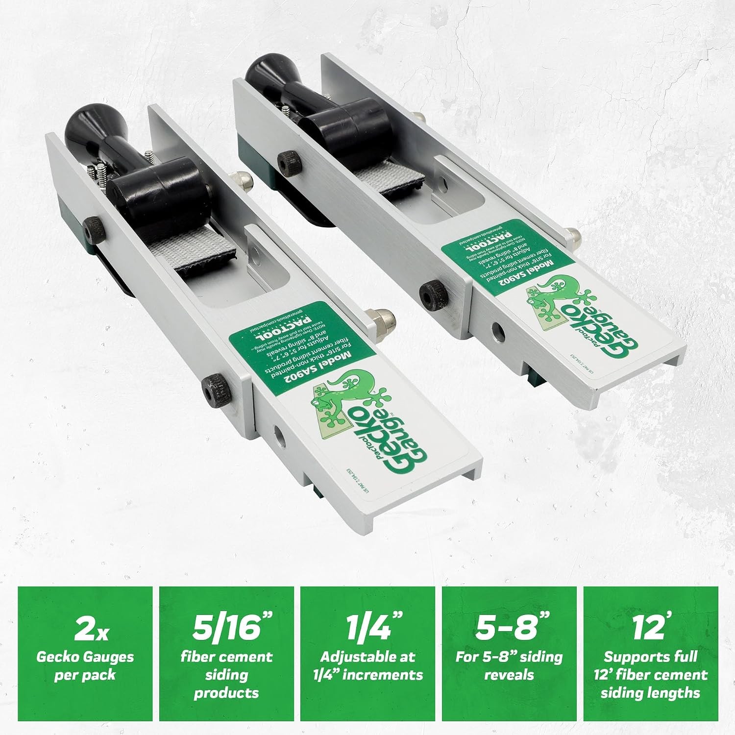 SA902 Aluminum Gecko Gauge Hardi Board Siding Gauges