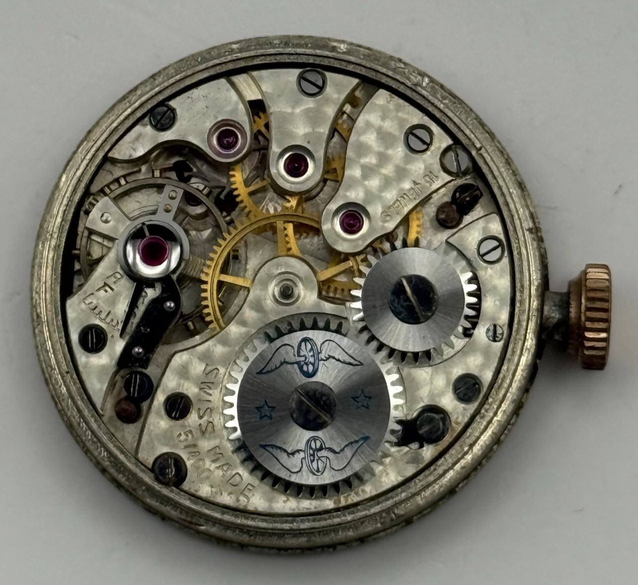Rotary 5/400 Watch Movement Super Sports Shockproof Running Manual Parts 27.2mm