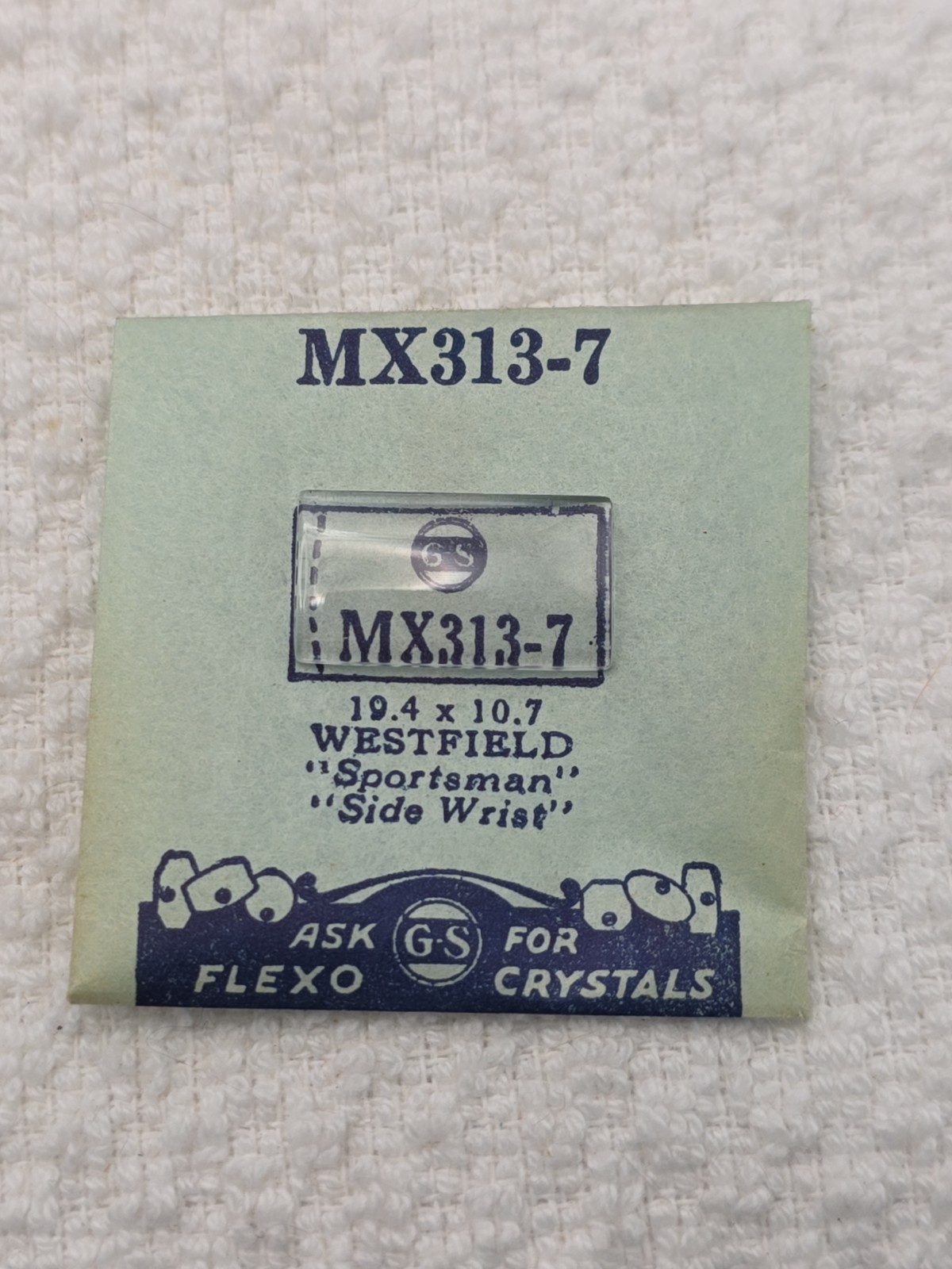 G-S Watch Crystal MX313-7 Westfield Sportsman Side Wrist 19.4X10.7