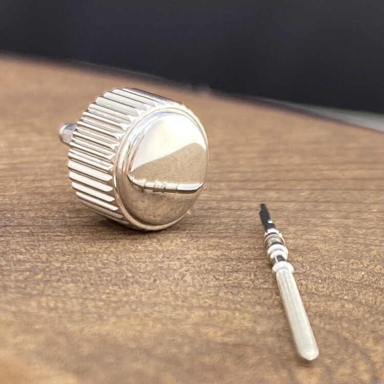 Polished Coin Edge Crown+Stem for SKX SKX007 7S26 NH36 ~ US Seller+Ships Fast