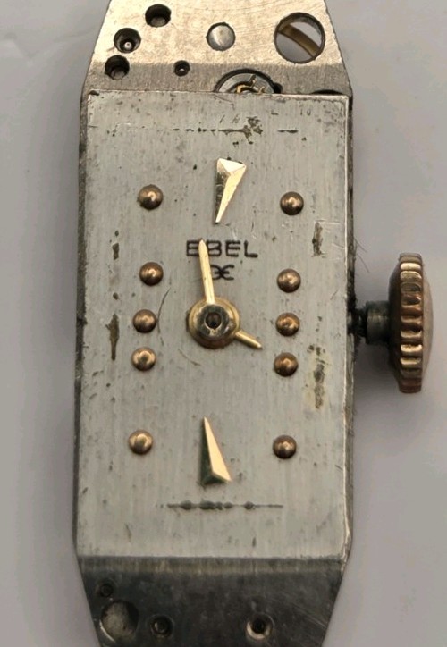 Vintage EBEL 17 jewel Swiss Ladies Baguette Watch Movement – Running