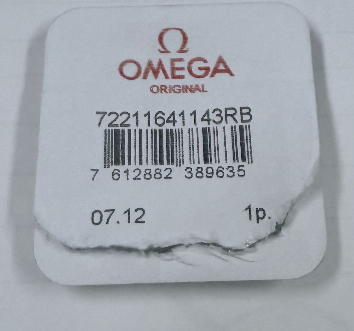 Omega Cal 1164 Part 1142 Genuine And New Automatic Device Bridge Jewelled
