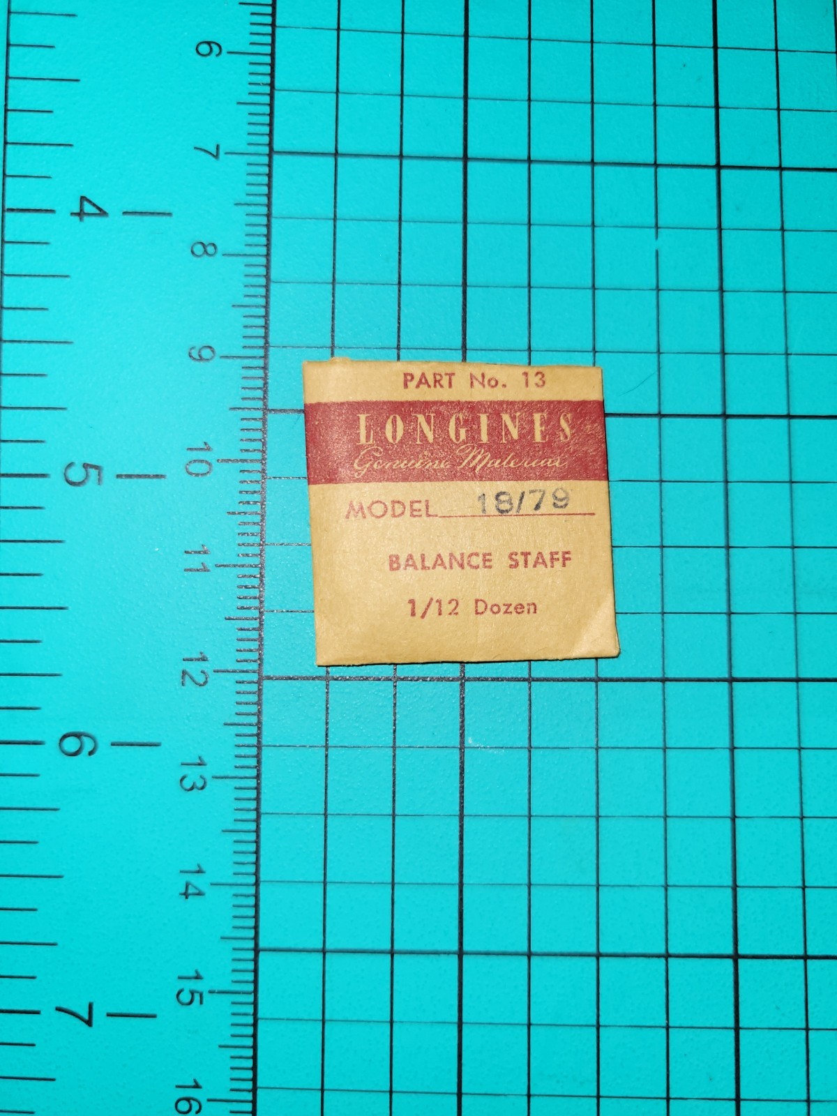 longines 18/79 balance staff 18.79