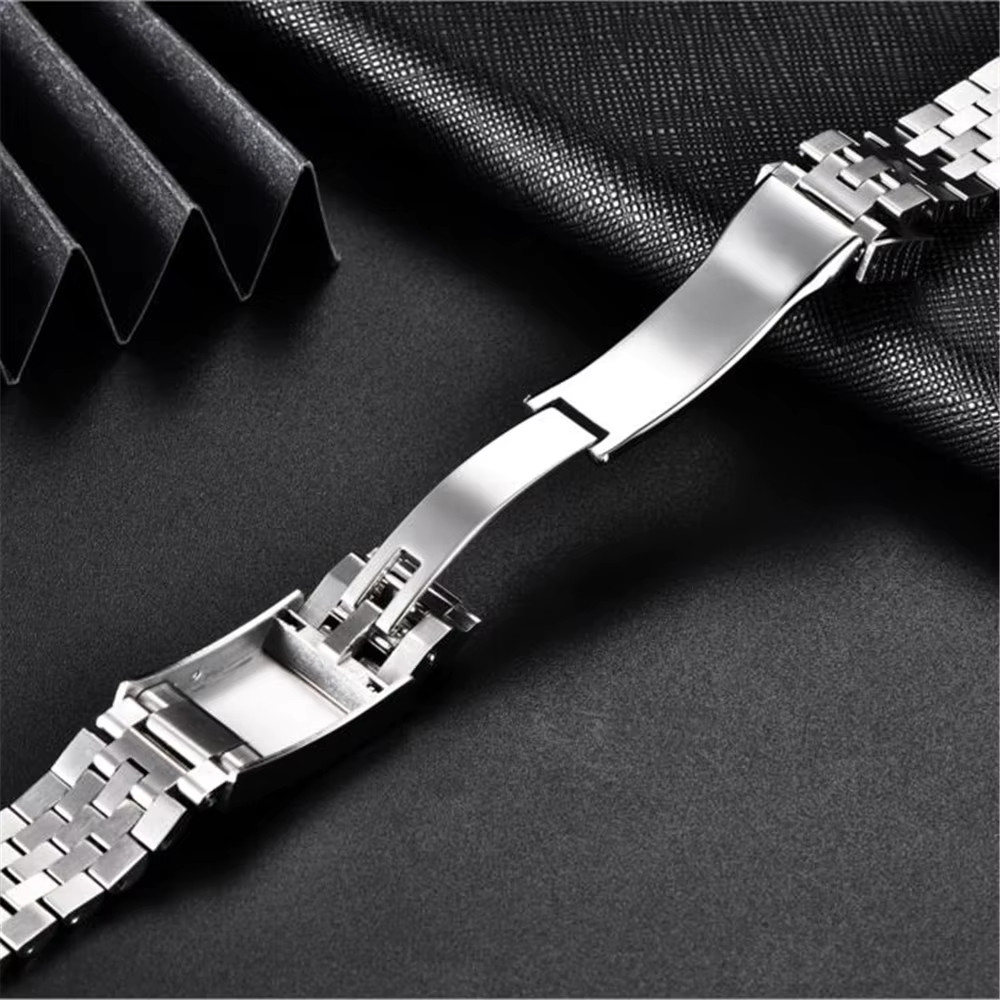 PAGANI DESIGN Stainless Steel Watch Strap 20mm Folding Buckle Unisex