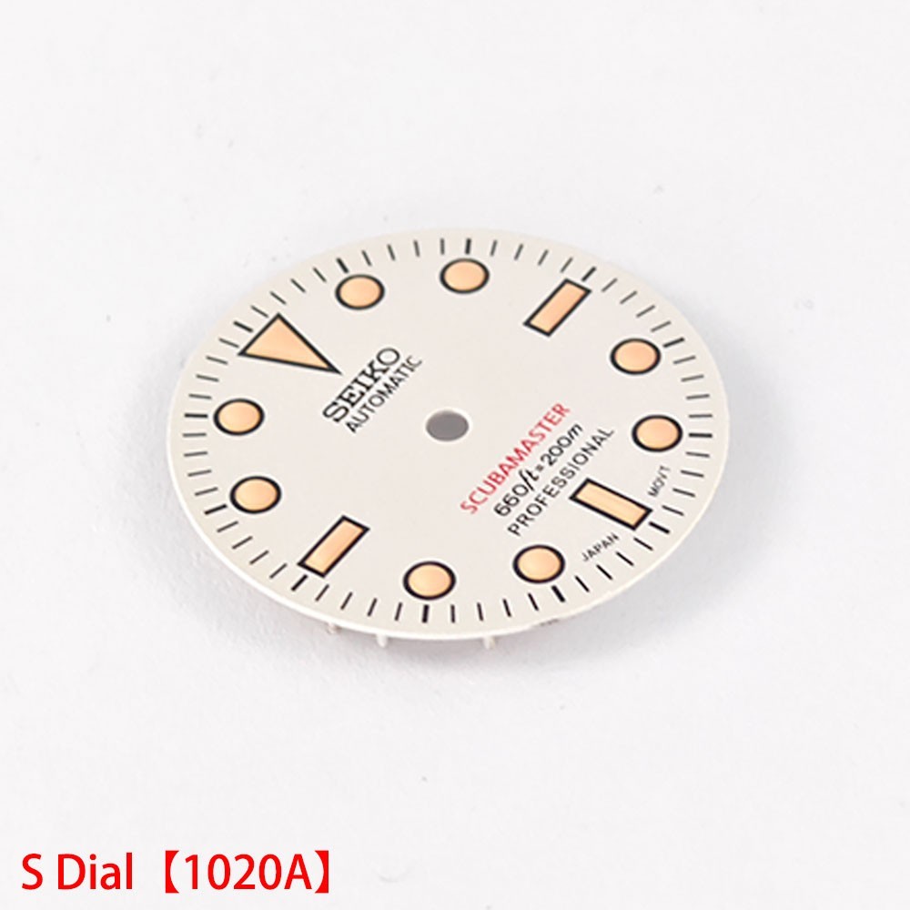 For Seiko 28.5mm Watch Dial Green Luminous Fit NH35 NH36 Movement AUTOMATIC