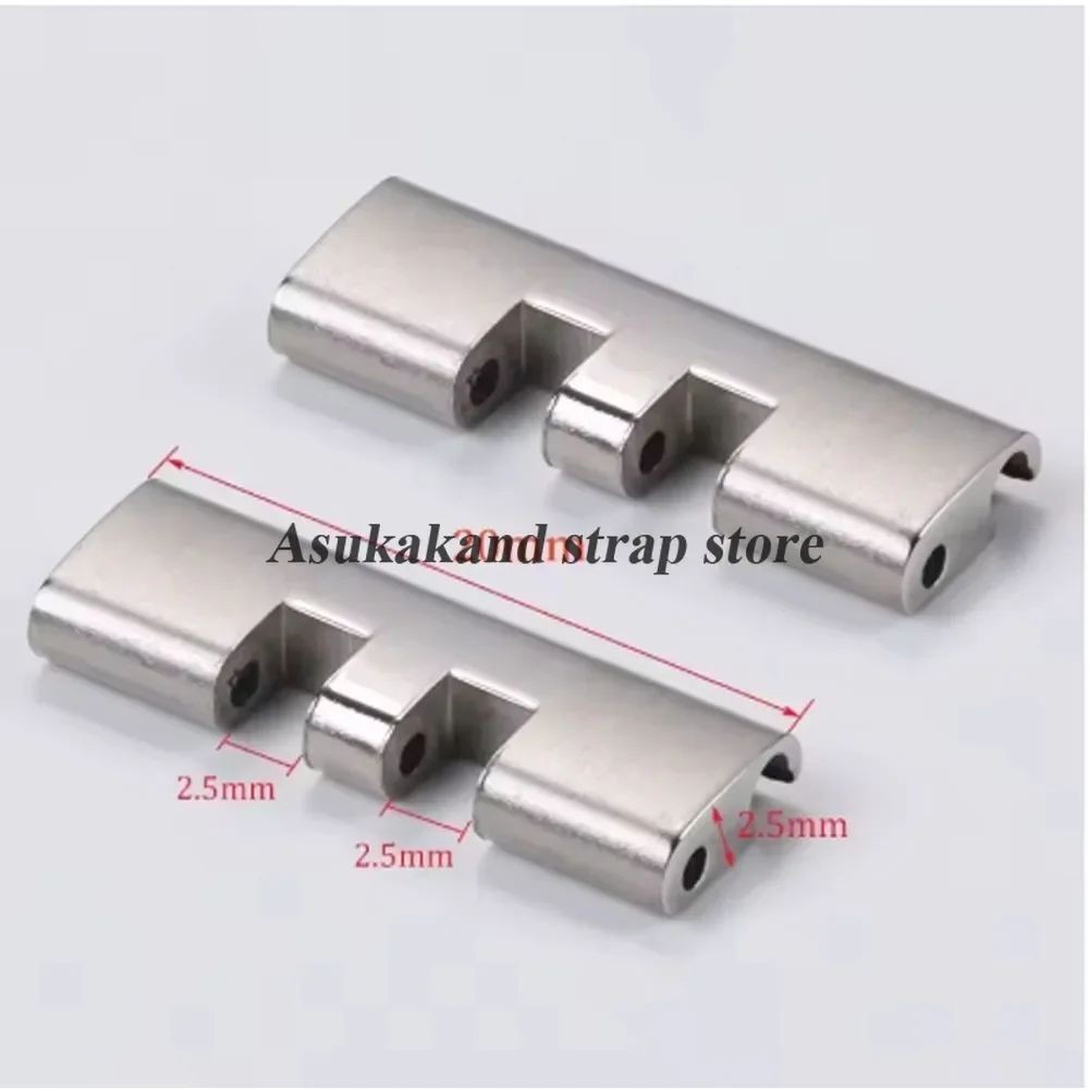 2pcs New Watch Bracelet Curved End Links for Seiko Skx009 Skx007 Jubilee Oyster