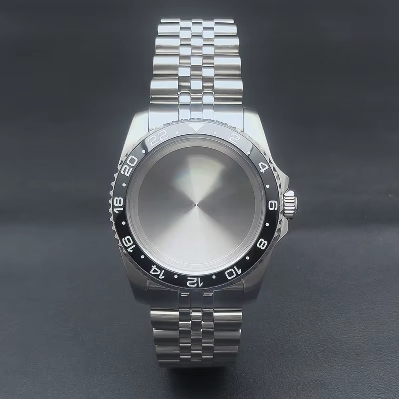 36Mm Silver Watch Case Sapphire Glass Fit NH35 NH36 ETA2824 2836 Miyota8215 DG28