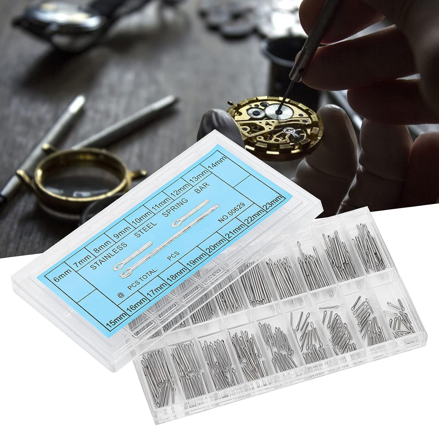 Watch Split Pin, Screws Bar Strap 360Pcs Pins Watchband Link Cotter for Band Spr