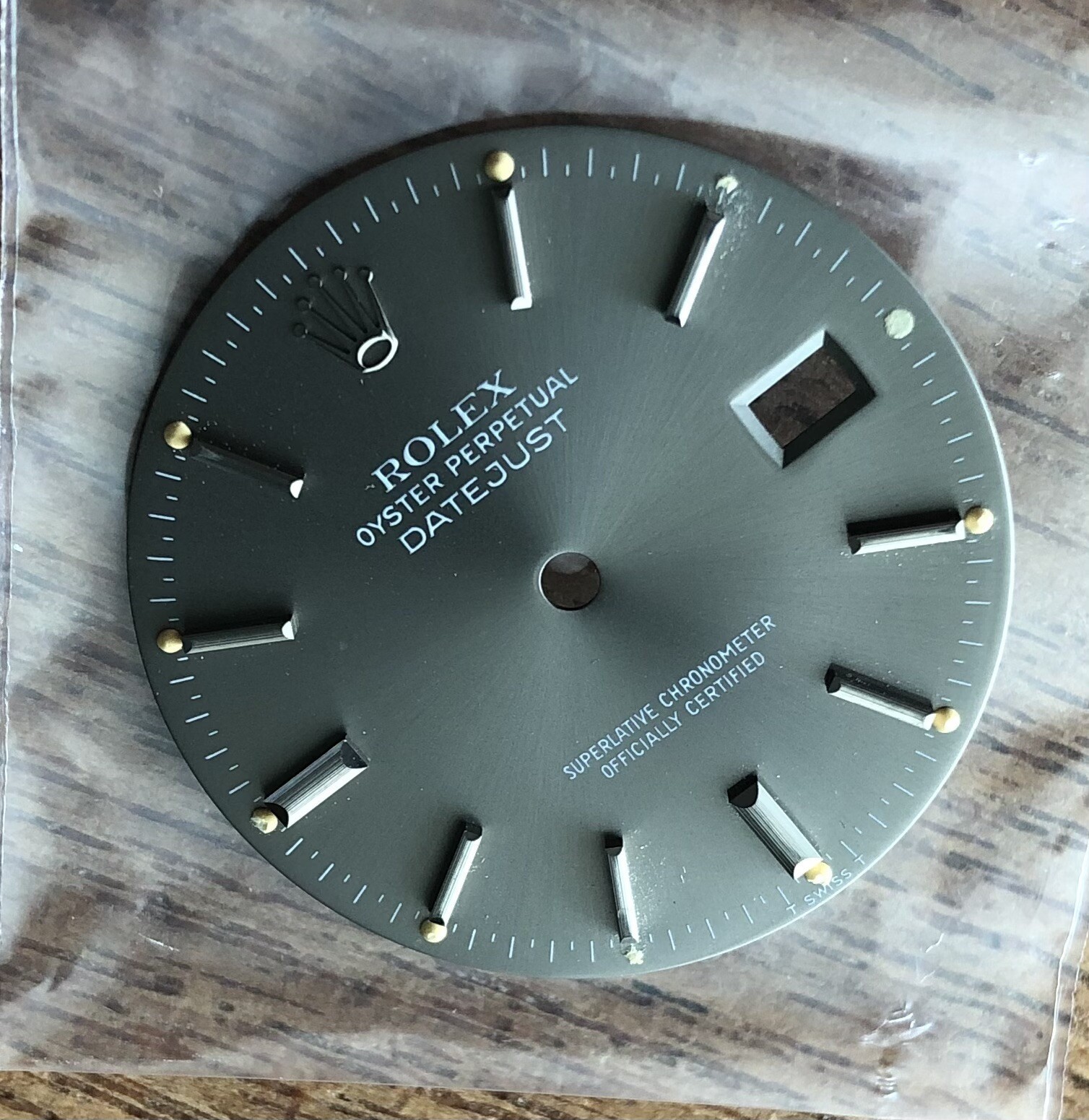 SUPERB RARE GHOST GREY TRITIUM DIAL FOR DATEJUST 16000 16200 16220 16014 16234