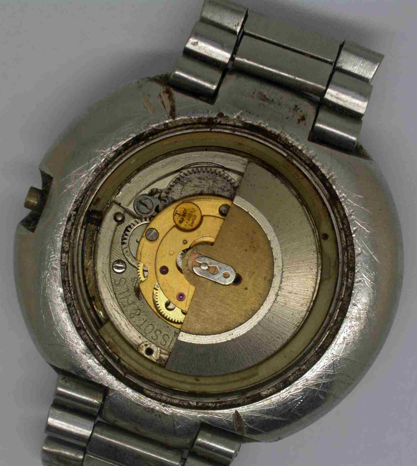 VTG TISSOT SEASTAR Steel Wristwatch. Cal: 784-2. For Repairs
