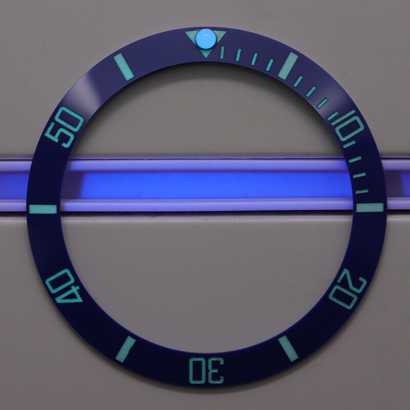A+++++ diver 38mm X 30.7mm X 1.8mm 3C super luminescent ceramic insertion frame