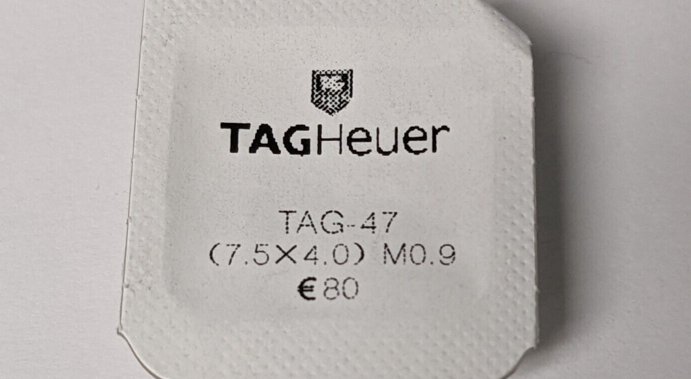 NEW Tag Heuer gold screwdown crown 7.5mm x4.0mm. M0.9 (tap 10) Tag-47