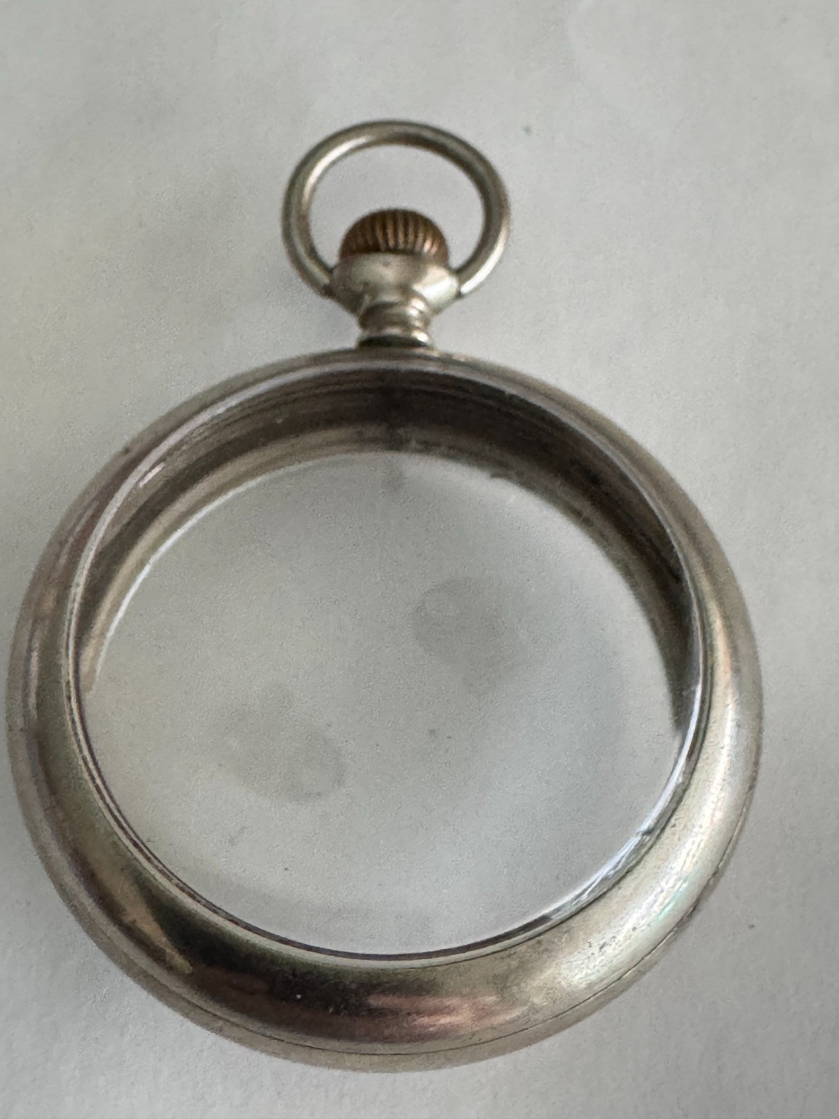 VINTAGE 18 SIZE DISPLAY BACK POCKET WATCH CASE PENDANT & LEVER SET READY TO GO