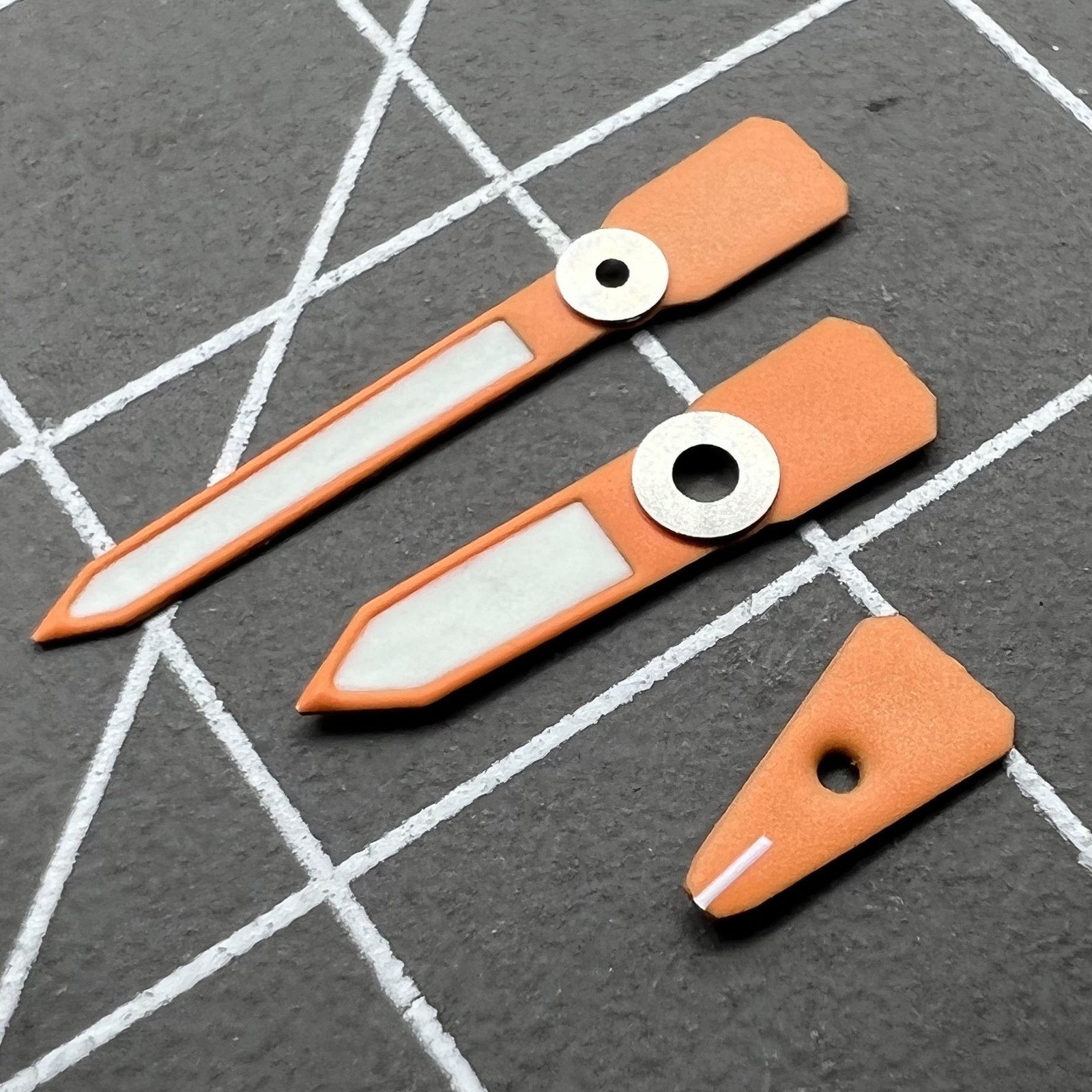 Orange Painted C3 Luminous Enamel Watch Hands for Casioak GA2100 GAB2110 Watch
