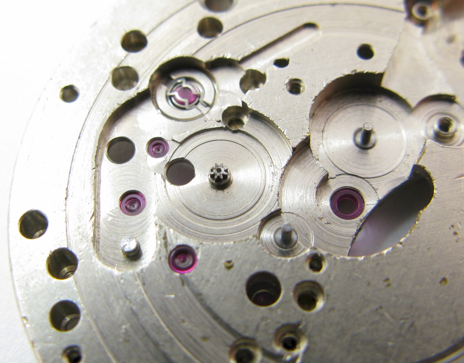 Poljot 3133 chronograph … watch movement part main plate #100