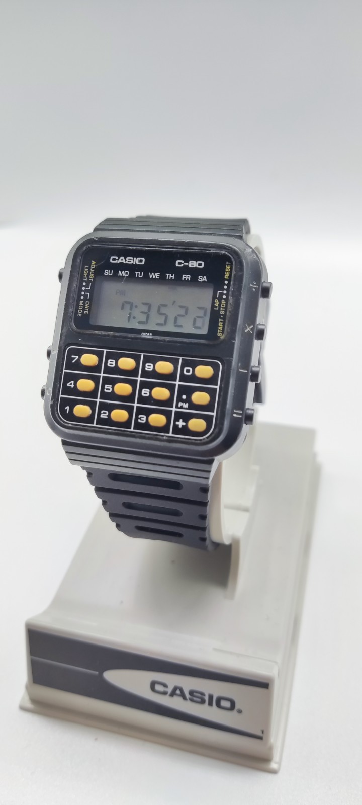 Casio C-80 Vintage Calculator Watch made in Japan – New Battery & Strap