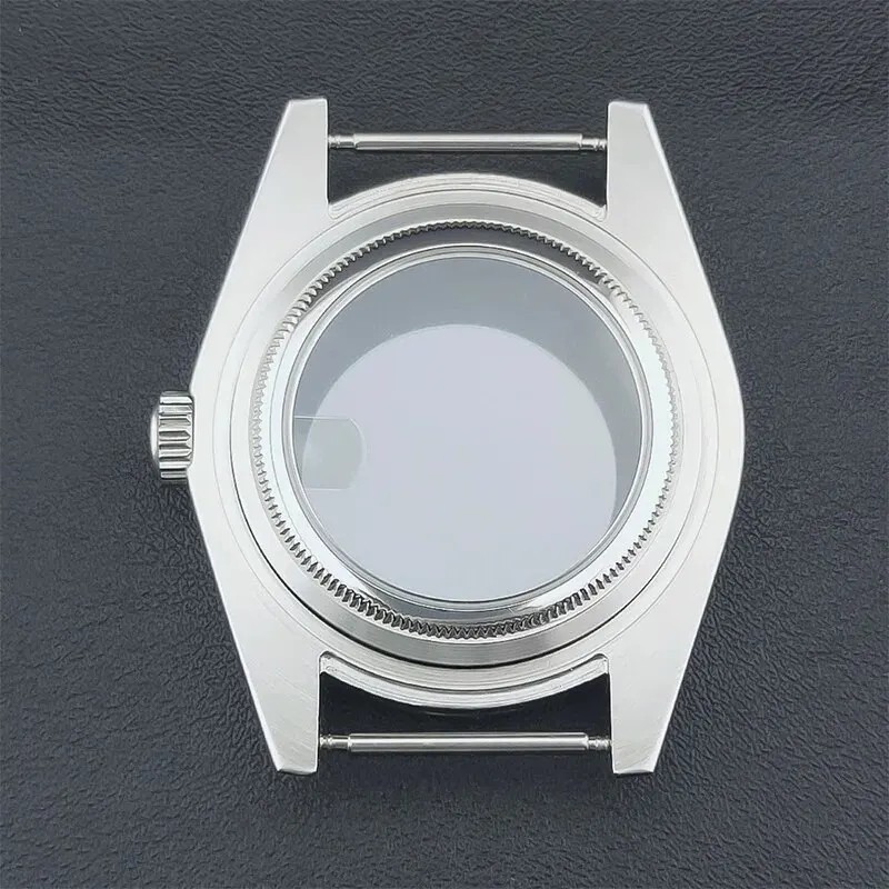36Mm/39Mm Silver Watch Case Sapphire Fit NH35 NH36 NH34 Movement Bevel Edge Good