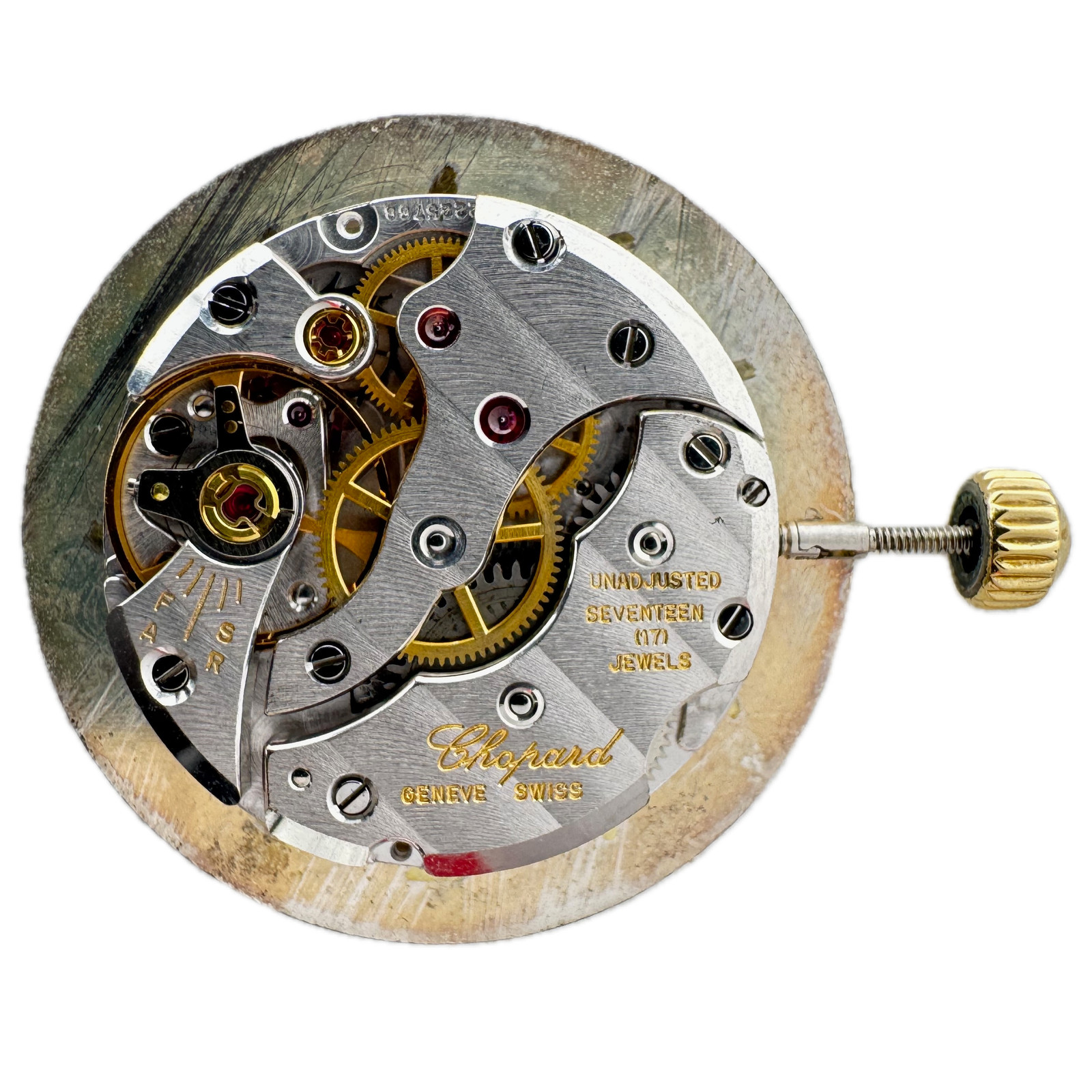 Vintage 21mm Chopard Geneve Gold Tone Markers Wristwatch Movement 816/3 Swiss