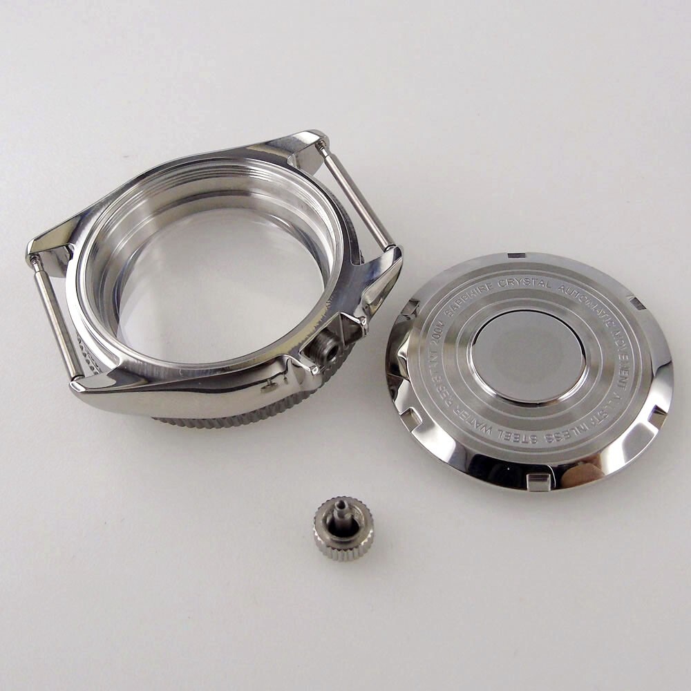 20ATM Men Watch Case Fit NH35A NH36 Sapphire Glass 37mm Ceramic Bezel 120 Clicks