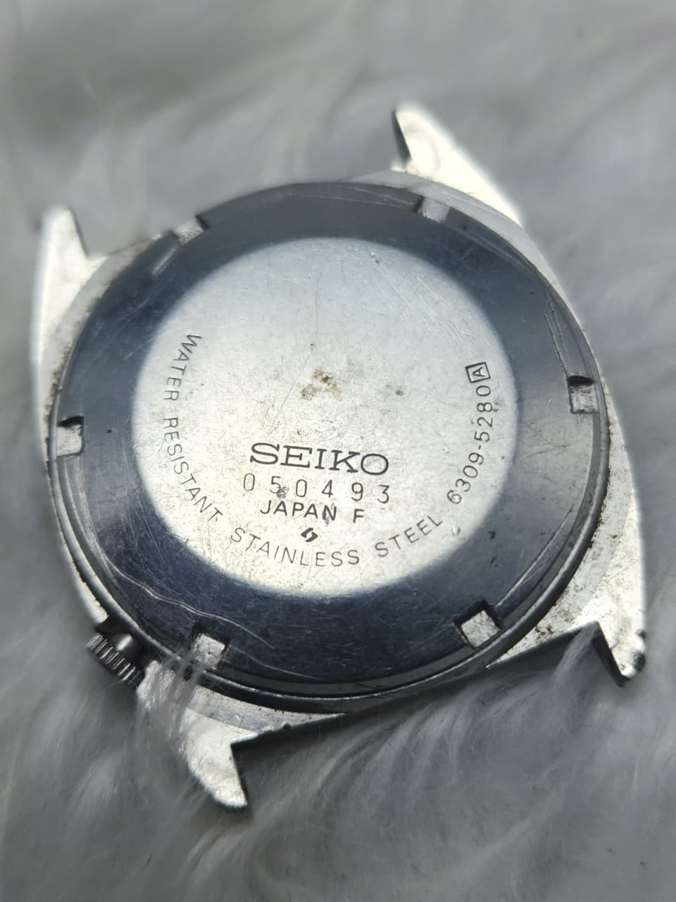 Vintage Seiko 5 Automatic 6309-5280A Blue Dial Day Date Not Working For Repair