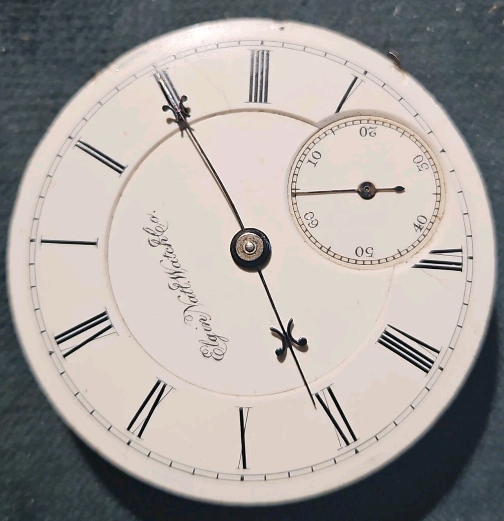 Elgin B W Raymond 18s 15j Hunter Lever Set Double Sunk Pocket Watch Movement
