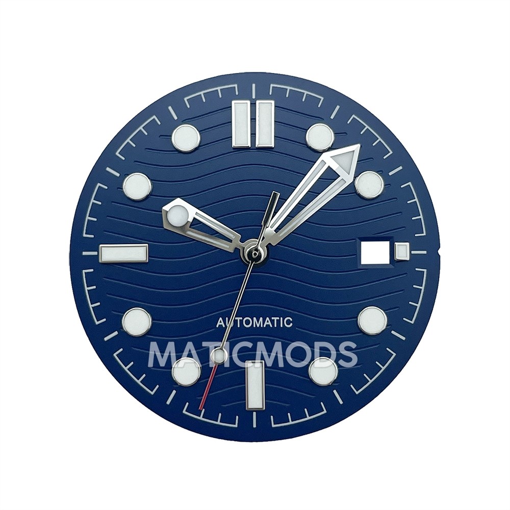 MIYOTA8215 Mingzhu DG2813 Watch Dial and Hands Set, 31mm Size, Blue Color