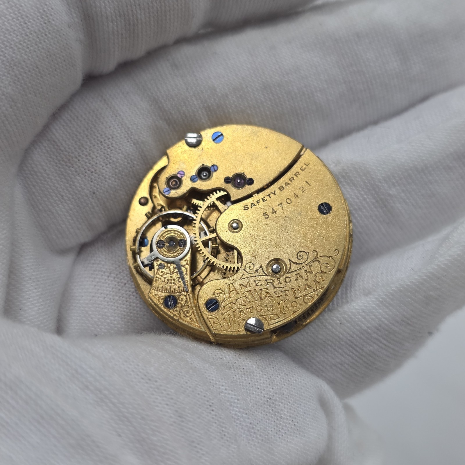 Antique 1892 Waltham Model 1891 Gr 62 Pocket Watch Movement Good Balance 0s 11j