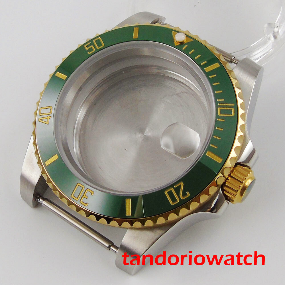 40/38mm Watch Case Sapphire Glass Ceramic Bezel Fit NH35A NH36A MIYOTA ETA 2824