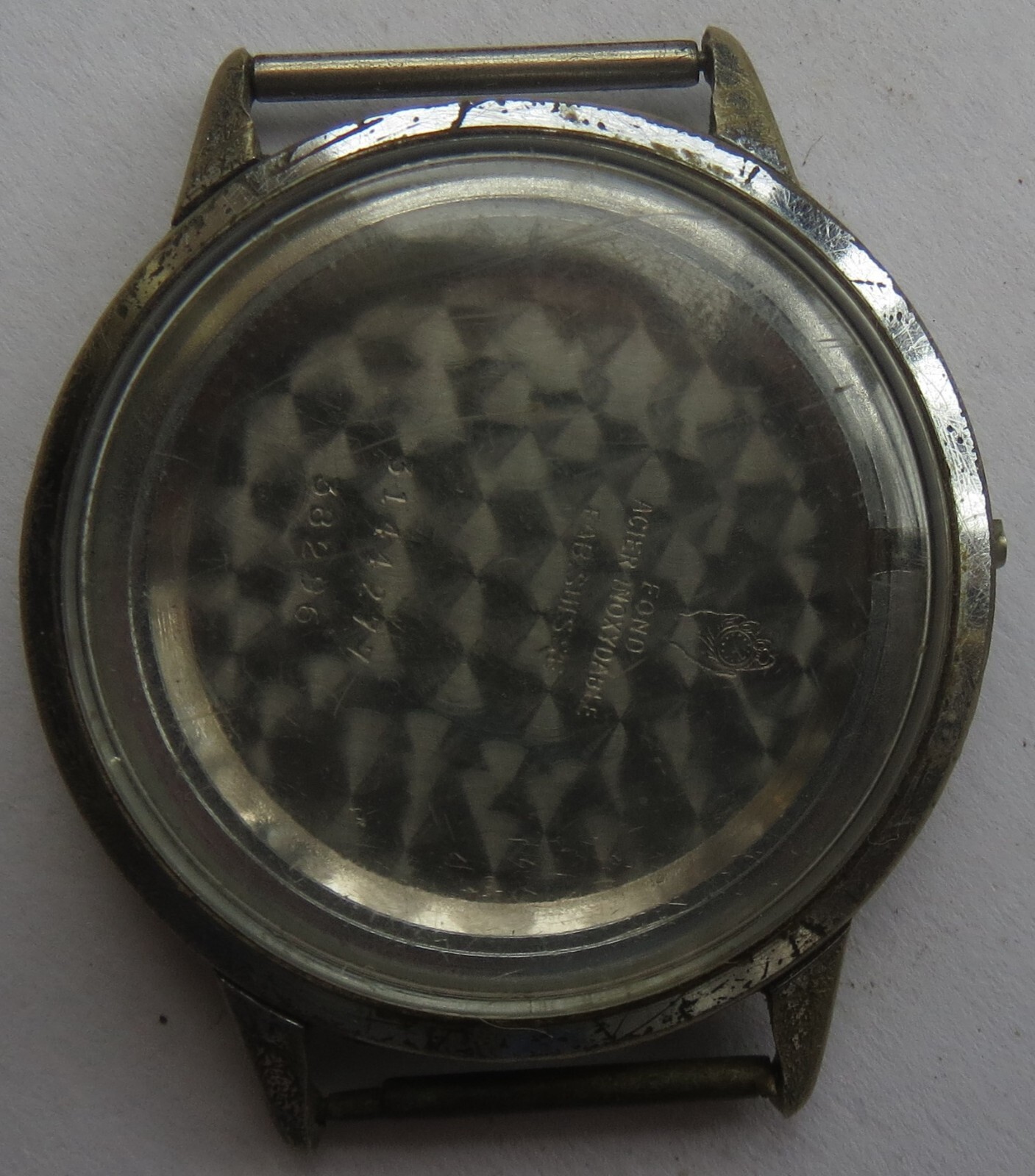 Movado mens wristwatch nickel chromiun case 37 mm. in diameter
