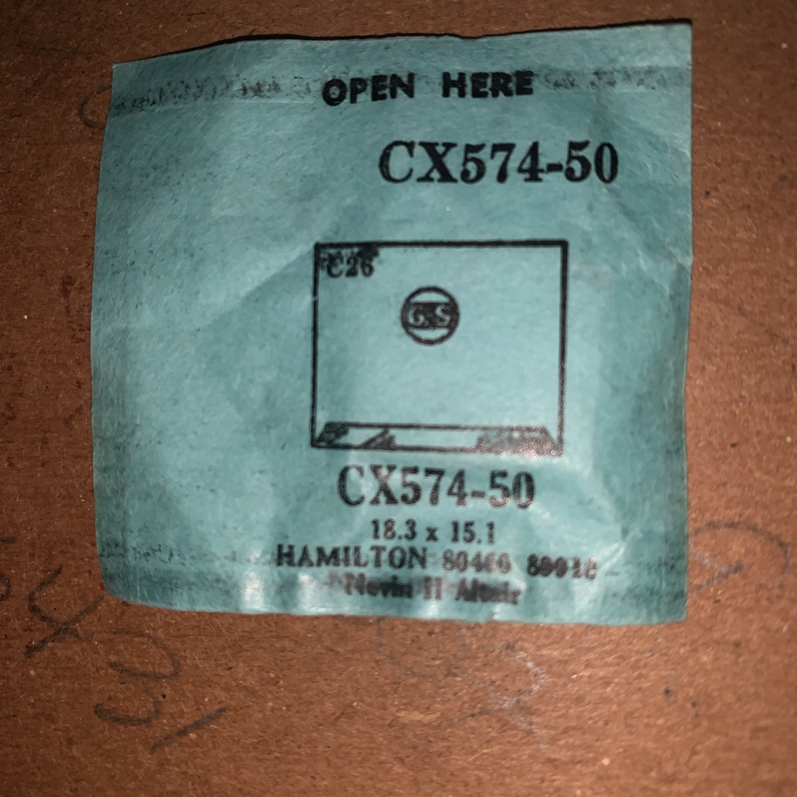 Hamilton Watch Crystal GS C5-574-50 18.3×15.1 For 89460 80910 NEW