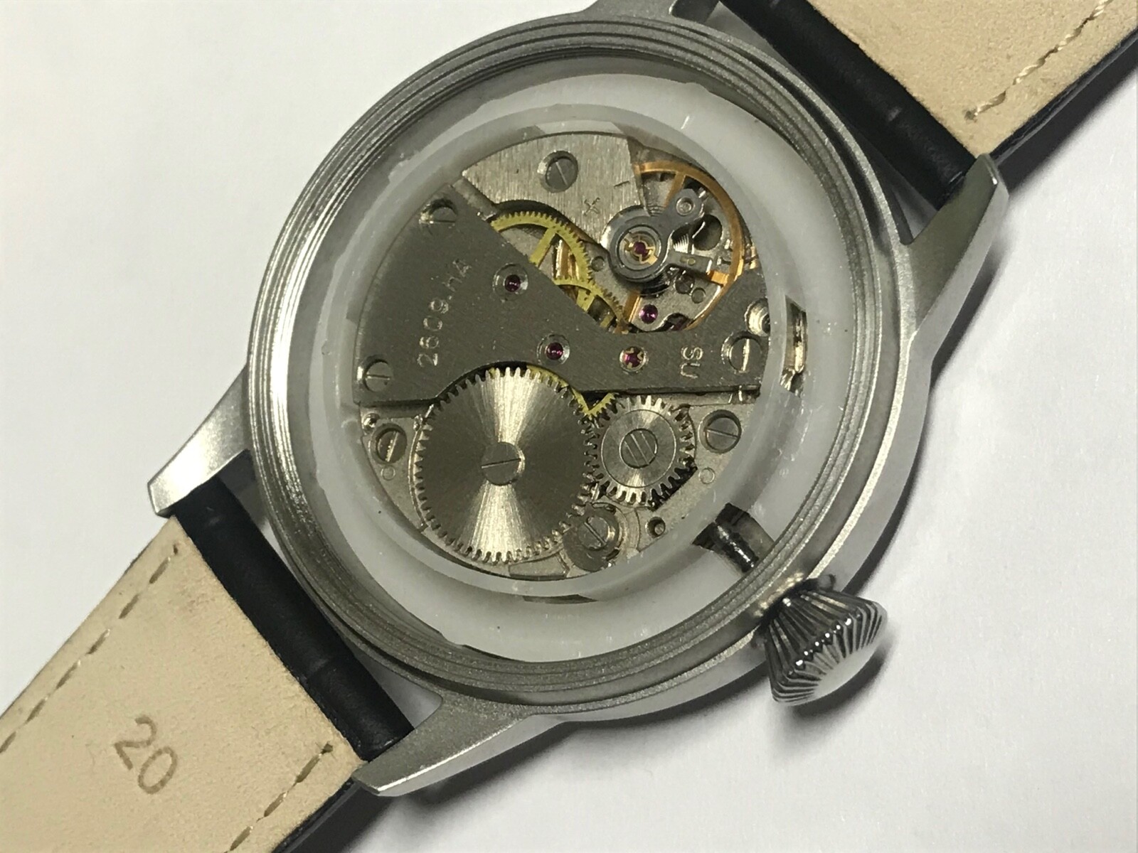 RAKETA mechanism 2609 USSR new case steel MANS WRISTWATCH marriage