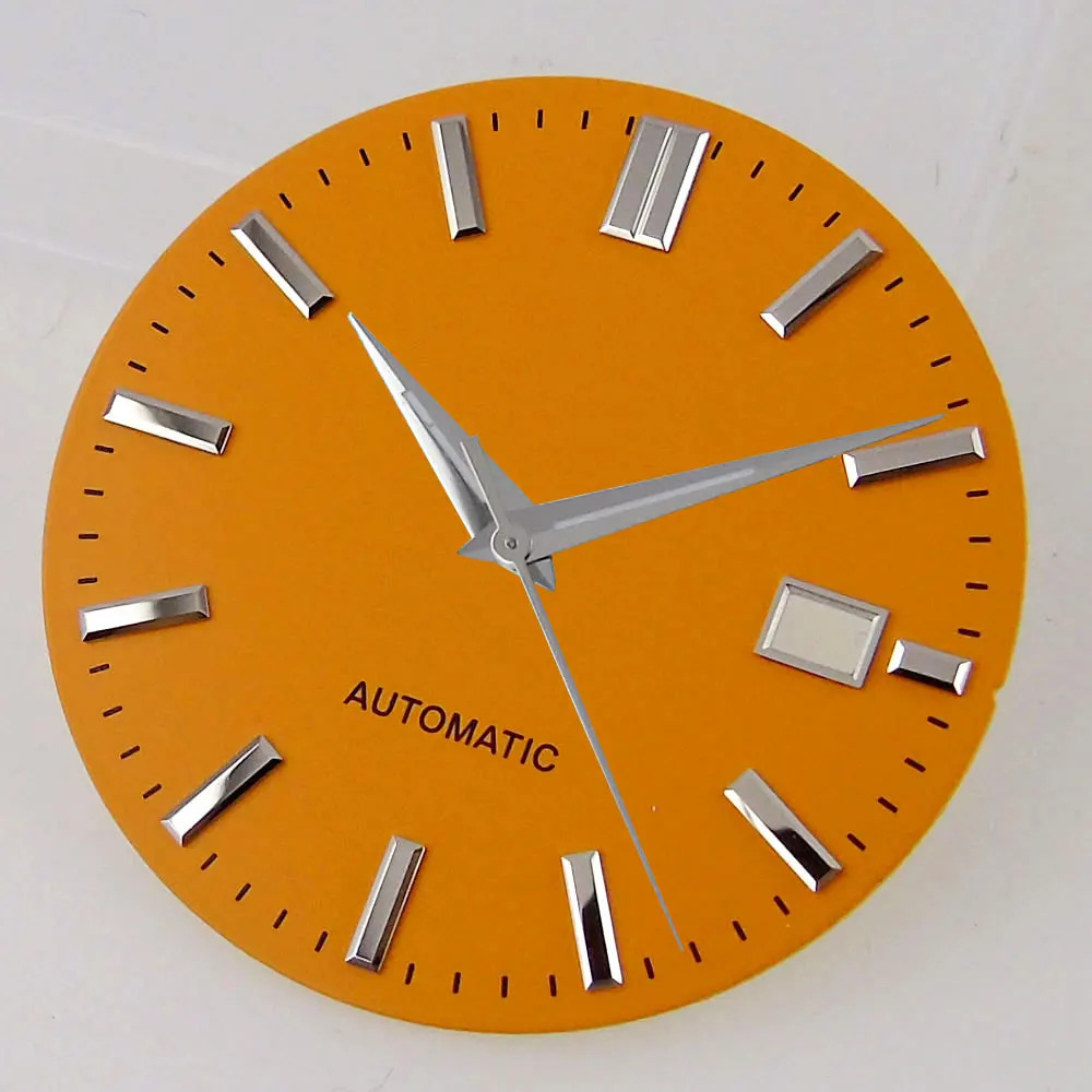 33.5Mm Watch Dial Face for NH35 NH36 NH37 NH38 NH39 Movement Silver Index Steril