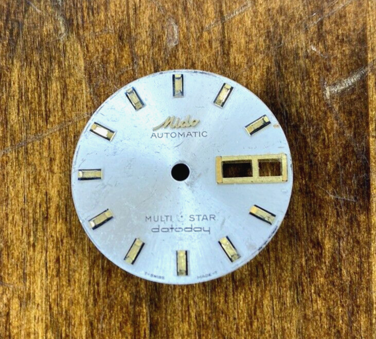 Mido Watch Dial Mens Multi Star Auto OE Calendar Dial Datoday Swiss Vintage
