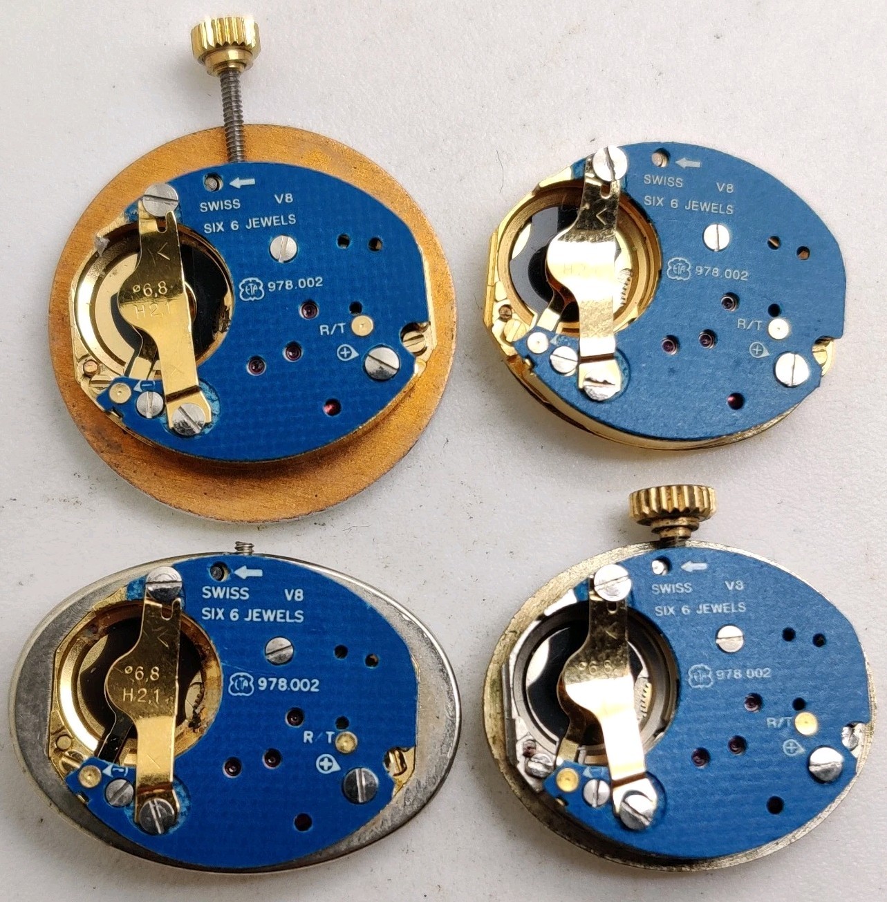 Vintage ETA 978.002 Swiss quartz movements For Repair
