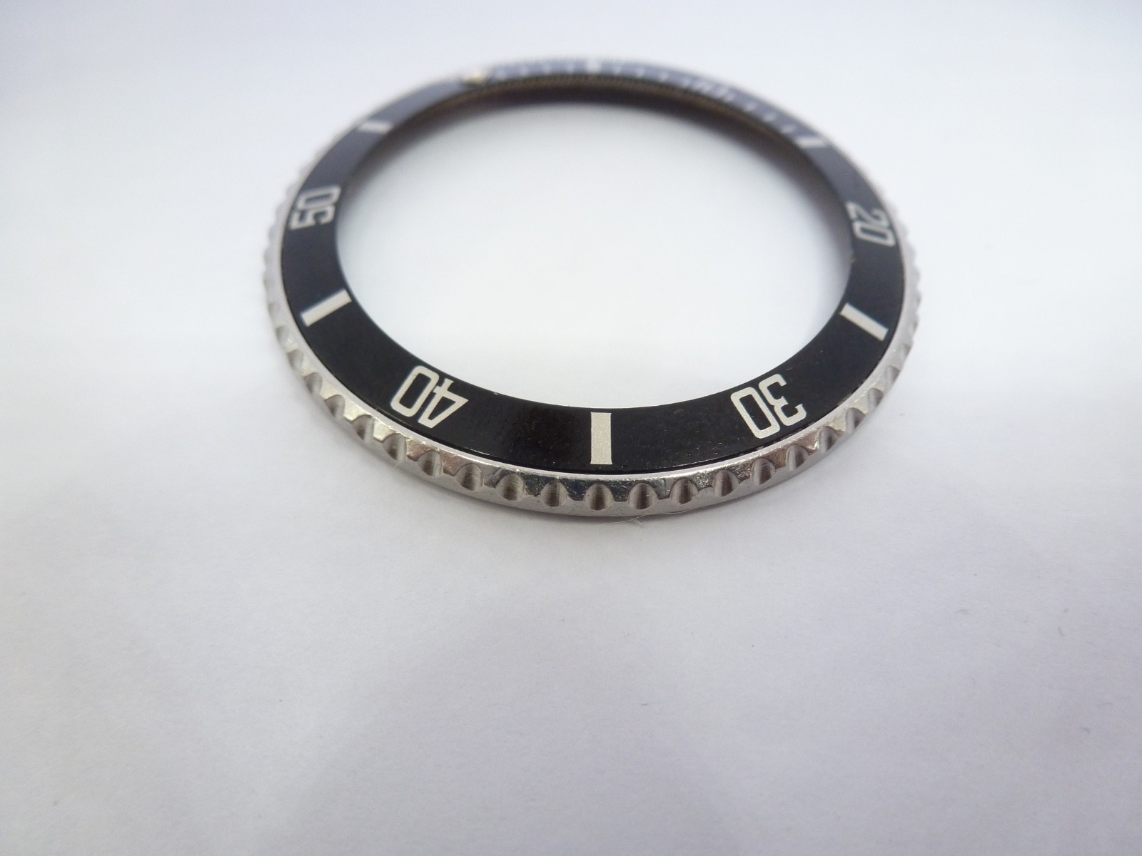 Genuine Rolex Submariner 16610/16800 complete bezel with insert vintage used –
